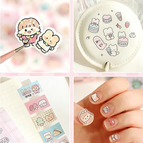 Vintage Japanese Sticker Book for Adults – 16 Sheets, 1000+ Aesthetic Stickers for Journaling & Scrapbooking, Cute & Girlhood Scrapbook Sticker Book for DIY Crafts