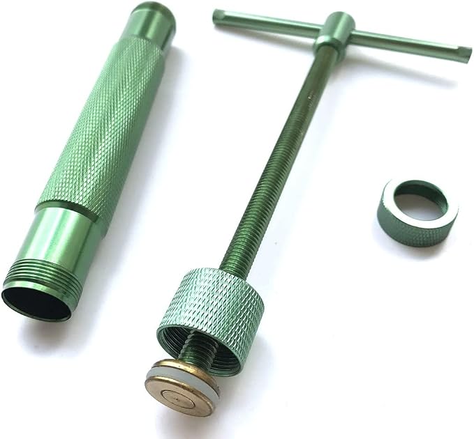 HEVERP Stainless Steel Clay Extruders Sugar Paste Extruder Cake Fondant Decorating Tool Set (Green)