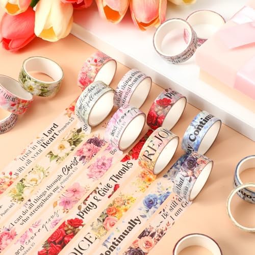 24 Rolls Back to School Christian Washi Tape