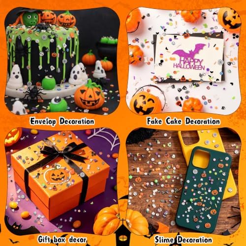 DIYASY 180g Fake Halloween Sprinkles, 6.35oz Non-Edible Polymer Clay Slices
