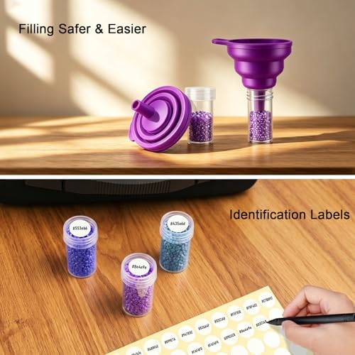 ZORETCO Diamond Art Storage - 120 Containers Diamond Art Kits for Adults