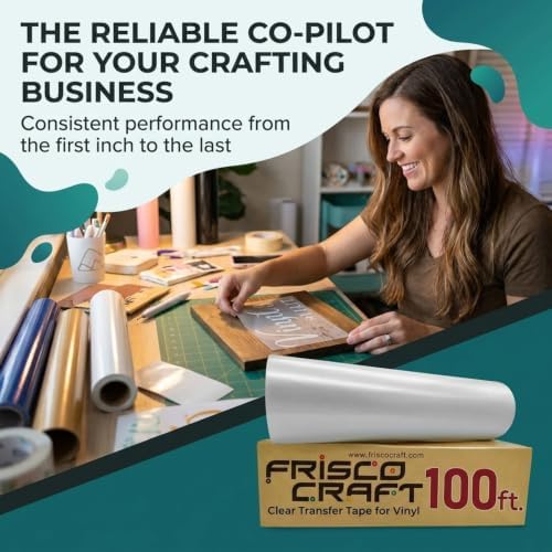 Frisco Craft C-370 Clear Transfer Tape for Vinyl 24" x 100 Feet