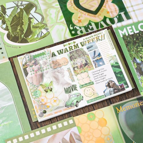 Scrapbooking Supplies Kit, Aesthetic Junk Journal Supplies, Scrapbook Kit