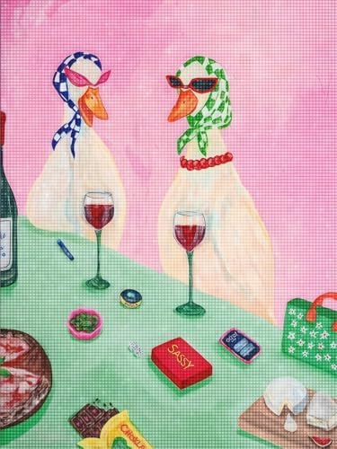 5D Diamond Painting Kits for Adults, Funny Fashion Ducks Diamond Art Kits