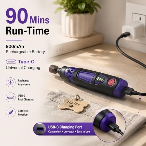 Cordless Rotary Tool Kit, 3.6V Mini Rotary Tool with 82 Accessories, 3 Variable Speed Rechargeable Engraving Pen for Wood, Glass, Metal, Electric Grinder for DIY Crafts, Sanding, Polishing