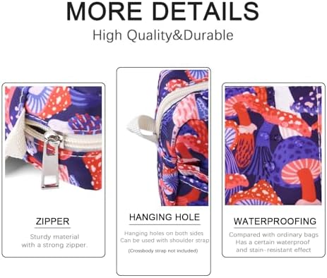 Multiple Pockets Portfolio Organizer with Zippered,Storage Pencil Pouch Bag