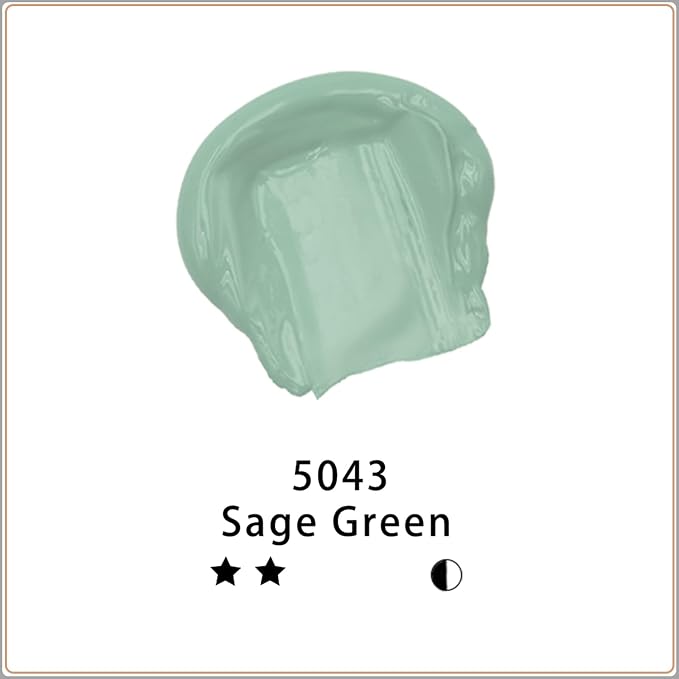 Artecho Sage Green Acrylic Paint 500ml / 17oz Large Bottle