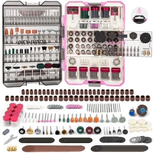 618PCS Rotary Tool Accessories Kit, Pink