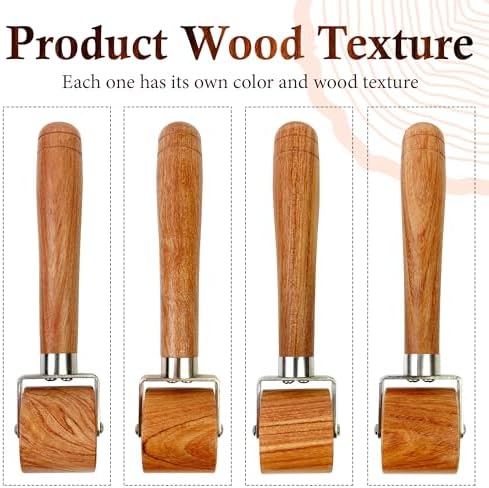 Savina Quilting Seam Roller, Wooden Pressing Roller, Easy to Grip Handle Tools for Quilting, Sewing, Wallpaper, Home Decoration.