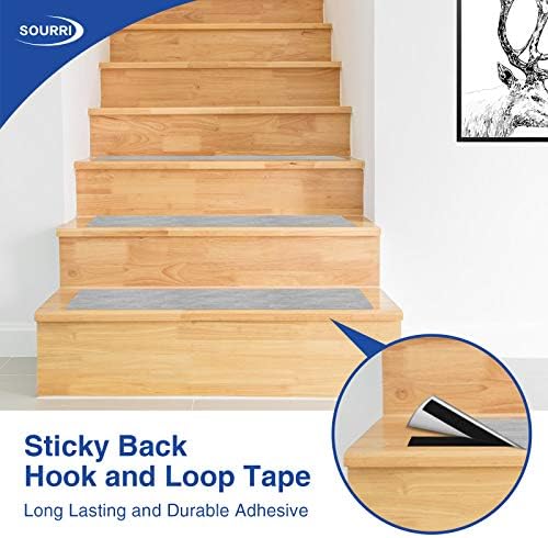 3/4 Inch x 26 Feet Hook and Loop Tape Sticky Back Fastener Roll, Nylon Self Adhesive Heavy Duty Strips Fastener for Home Office School Car and Crafting Organization