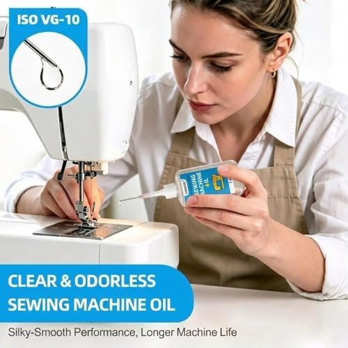 1oz Fine Light Sewing Machine Oil and Lubricant with Applicator