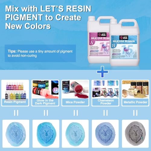 LET'S RESIN Silicone Mold Making Kit 15A, 22lbs Liquid Silicone Rubber