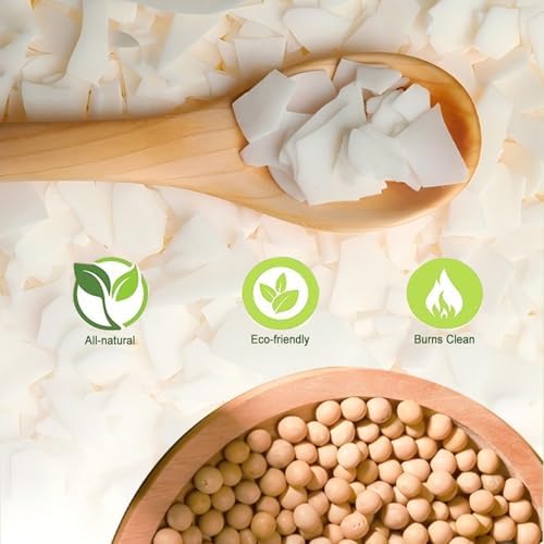 DINGPAI Natural Soy Wax for Candle Making, 5lb Organic Soy Wax Flakes