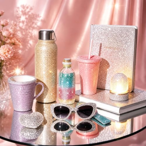 36000Pcs in 48 Colors Rhinestones for Bedazzling and Diamond Art, 3mm Flatback Gems with 3×10ml B7000 Jewelry Glue Tweezers, Perfect for Nail Art, Crafting, Clothing, Fabric Decor
