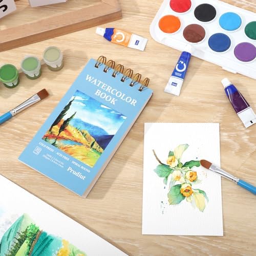 35 Sheets Watercolor Paper Pad 3.5 x 5.5 in, 140 Lb Cold Press