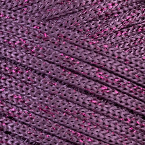 Makromecity Sparkle 2 Skeins of Polypropylene Macrame Cord 3mm x 131 Yards (394 feet) Premium Polyester Macrame Cord for Macrame Art & Crafts for Wall Hangings, Bags, Underplate, Rug
