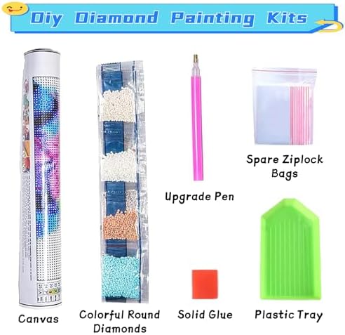 Garden Flowers Diamond Art Kits for Adults, Diamond Painting Kits for Adults for Beginners, DIY Flower Bed Diamond Dots Art Kits, 5D Full Round Drill Gem Art Painting Kits for Home Wall Decor, 12x16in