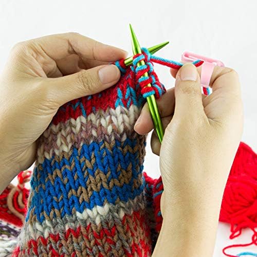 Willbond 4 Pcs Adjustable Crochet Tension Ring for Knitting, Multicolor