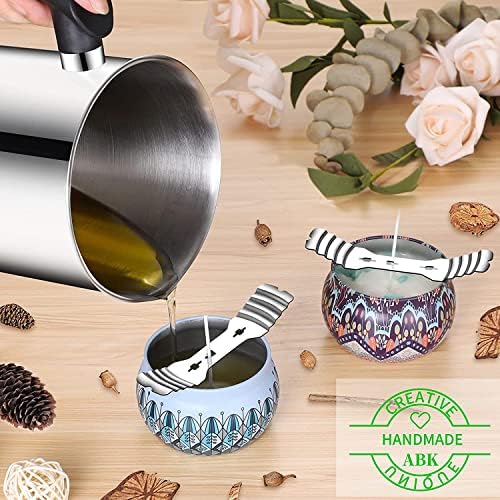 ABK 36PCS Metal Candle Wick Holders for Candle Making,Wick Centering Tools