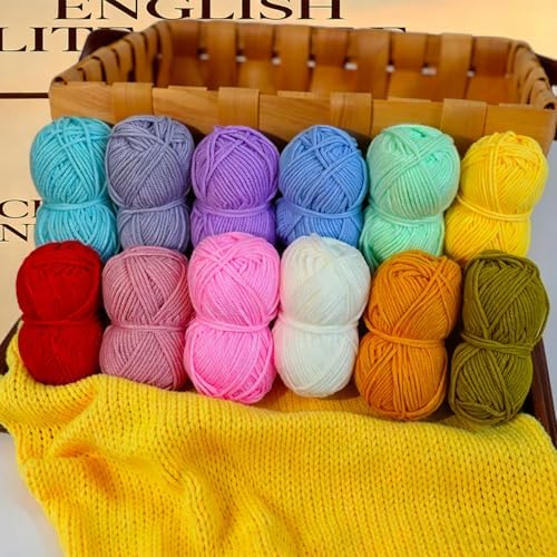 Hntess 118Pcs Crochet Kit for Beginners, Premium Knitting & Crochet Supplies Set with 12 Yarn Spools, 21 Crochet Hooks, 6 Sewing Needles & Storage Case, Complete Starter Crochet Kit for Adults
