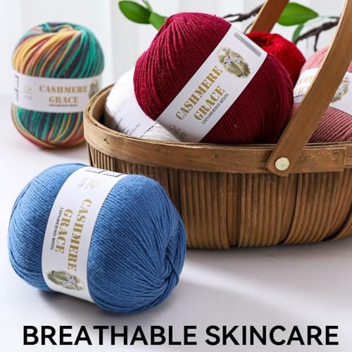 100% Pure Natural Merino Wool Yarn (4ply) - Each Ball 3.5 OZ/Approximately 320 Yards - Hand-Knitting/Crochet/Knitting - Soft and Non-irritating [2 Ball Set] (Mandala 01)