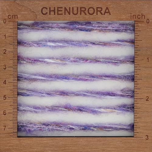 Artisanal Yarn Collection Multifiber Fancy Yarn for Knitting Crocheting Crafts DIY, Set of 3 Rolls(104 Starry Night Purple Haze)