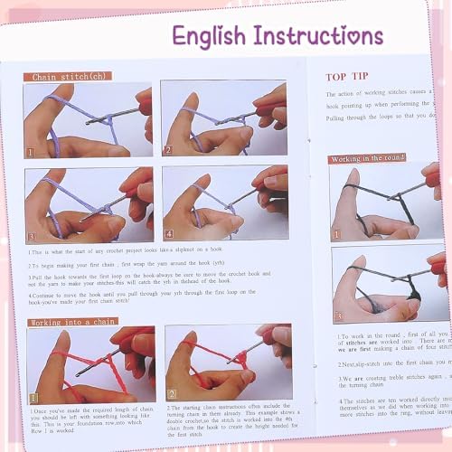 WSICSE 8-Pc Crochet Flower Bookmark Kit, Handmade Floral DIY Set
