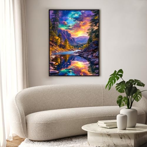 Diamond Art Kits for Adults & Beginners, Mountain Diamond Painting Kit