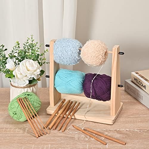 Sparkle Race Wooden Crochet Yarn Holder, Knitting & Crochet Supplies