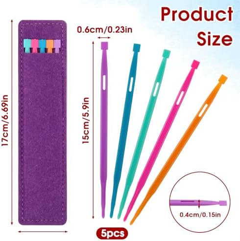5pcs That Purple Thang Sewing Tools with Bag, Multifunctional Sewing Accessories for Sewing Craft Projects, Quilting Supplies for Sewing Kit Projects Use (5 Color)