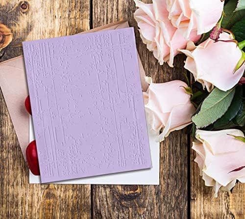 ALIBBON Irregular Background Plastic Embossing Folders for Card Making, Stripe Dots Background Embossing Folders for DIY Scrapbooking, Ink Marks Folders for Paper Craft Photo Album Decorations