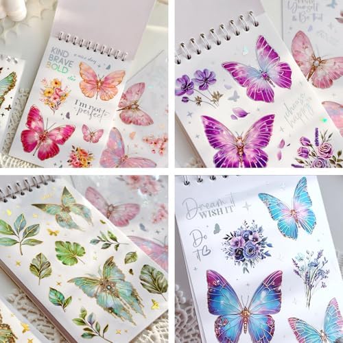 Butterfly Sticker Book 36 Sheets 300+ Pcs Aesthetics Stickers