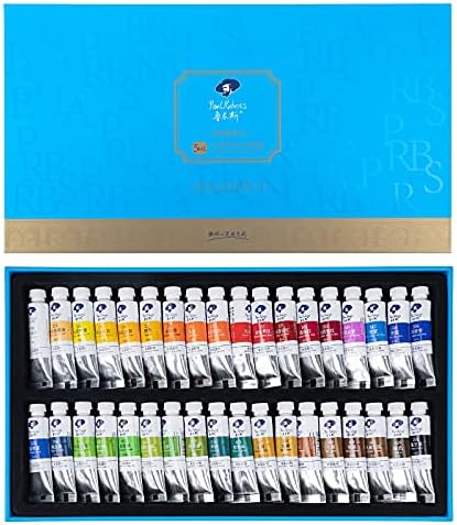 Paul Rubens Watercolor Paint Tube Set, 36 Vibrant Rich-Pigmented Colors