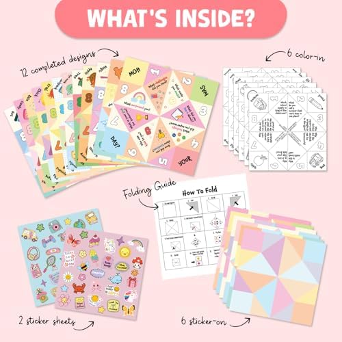 DIY Make Your Own Paper Fortune Tellers & Cootie Catchers for Kids