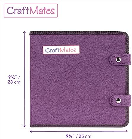 Craft Mates Double-Sided Case, 8 Organizers, Locking Compartments, Clear