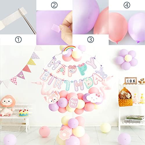 HANWER Balloon Glue Point Dots, 800 PCS Removable Clear Dots Double Sided, Adhesive Dots Tape for Wedding Decoration