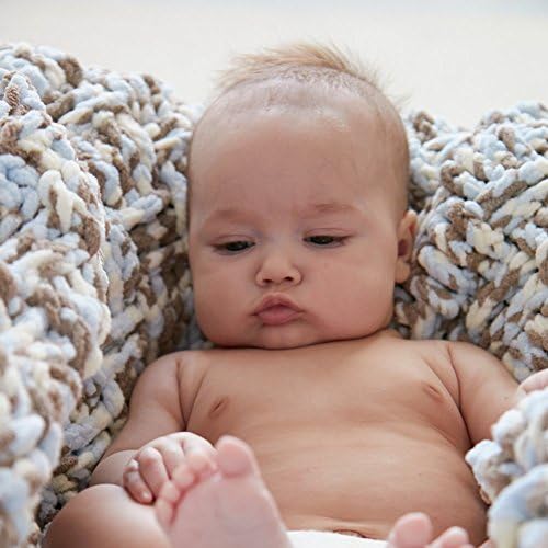 Bernat Baby Blanket Yarn, 3.5oz, Super Bulky 6 Gauge - Little Cosmos - Single Ball Machine Wash & Dry