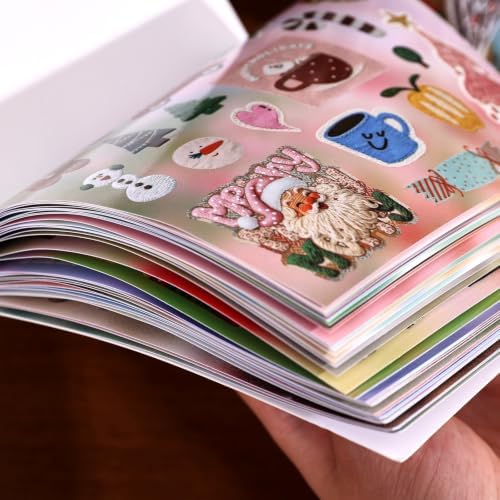 750 Pcs Stickers for Scrapbooking,Christmas Self-Adhesive Scrapbook Sticker