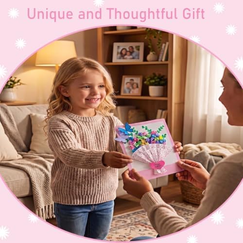 Comealltime Card Making Supplies, Card Making Kit with 30 Greeting Cards and Envelopes Set, Gem Stickers, Washi Tape, Rubber Stamps, Cute Stickers for Birthday Wedding Christmas Greeting Card DIY