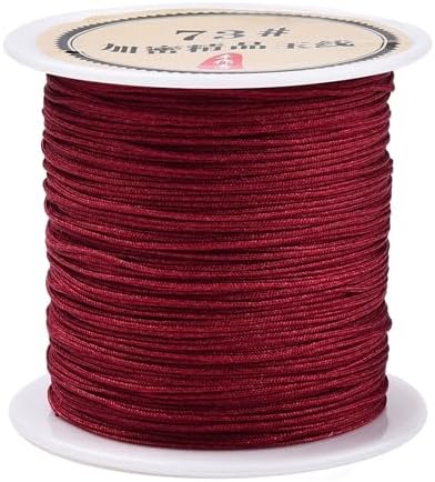 Elecrelive 43 Yards Nylon String FireBrick Nylon Cord Nylon Beading Thread