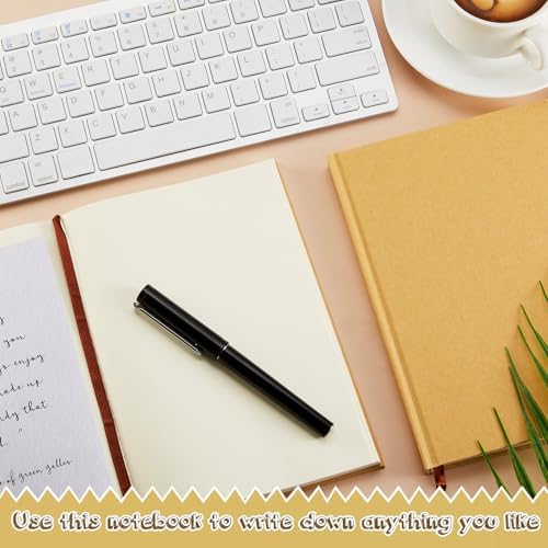 Henoyso 4 Pcs A5 Blank Notebook Journal Hardcover Sketchbook, 8.3 x 5.7 in