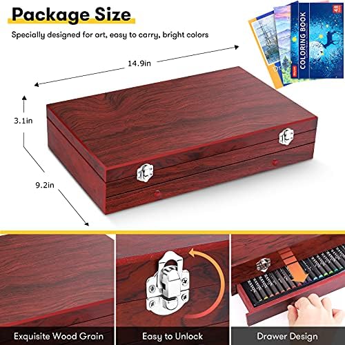 iBayam Art Supplies,150-Pack Deluxe Art Set Crafts Drawing Painting Kit