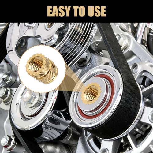 300 Pcs M4 Threaded Inserts,M4 x D6 x L6 Heat Set Inserts Brass Nuts,3D Printing Knurled Metric Nuts for Plastic,3D Printer Brass Inserts Knurled,Easy to Secure Fixation