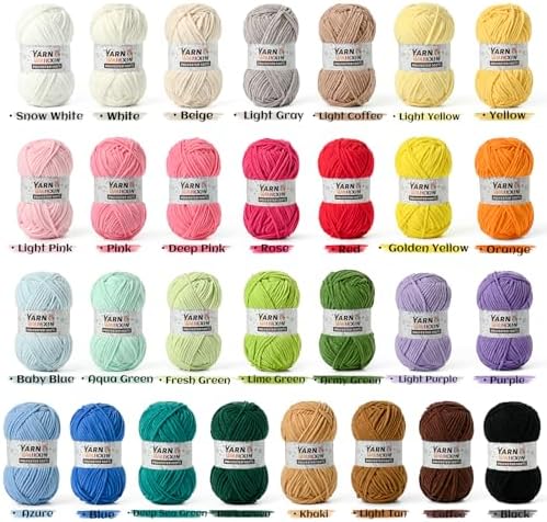 Soft Chenille Yarn for Crocheting, Fluffy Chunky Crochet Yarn for Baby Blanket, (1.76oz/65.6yds) Fuzzy Velvet Yarn for Amigurumi&DIY Puzzle、Crafts、Scarf(Beige)