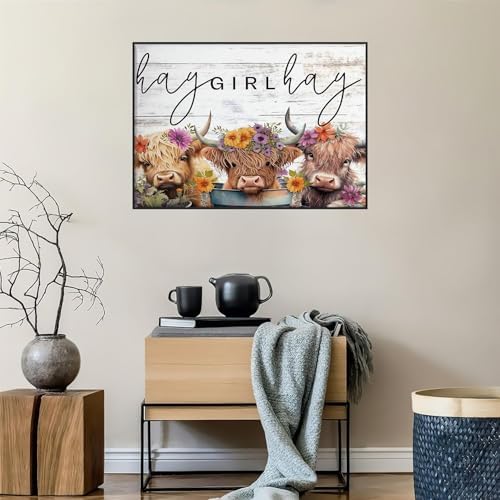 YOLENIX Highland Cattle Diamond Art Kits for Adult Diamond Painting Kit