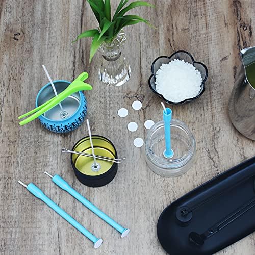 CandMak Candle Wick Placing Tube, 12pcs Wick Centering Placement Tools