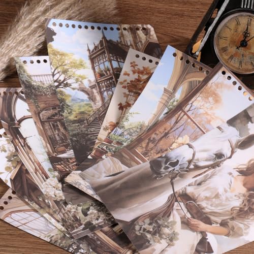 Vintage Scrapbooking Stickers 300 Pre-Cut PET People &Washi Stickers