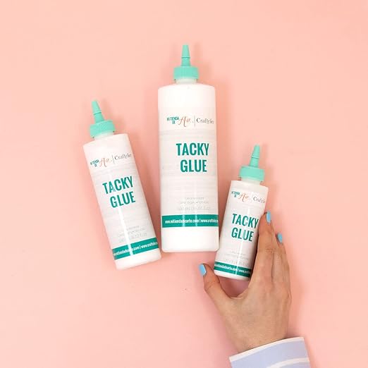 Craftelier - Tacky Glue | Extra Strong Multipurpose Liquid Glue for Scrapbooking and Other Craft Projects | Non-Toxic | Transparent, Flexible and Resistant Drying - Quantity 240 ml (8.12 Fl Oz)