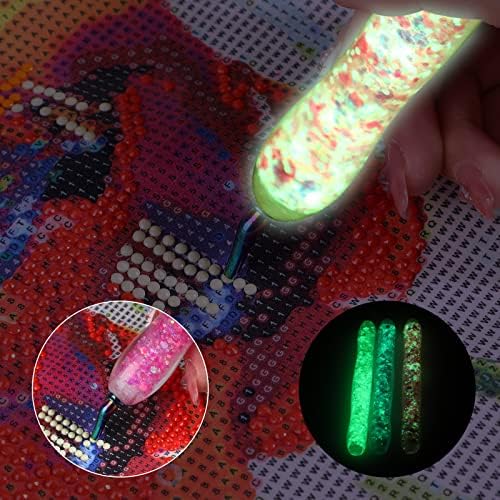 DoreenBow 13Pcs Diamond Art Tools Glow in The Dark Diamond Art Accessories