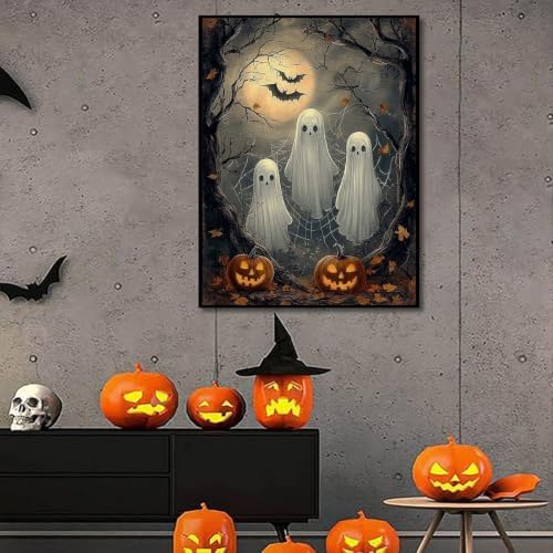 SUJINMEI Ghosts Paint by Numbers Kit for Adults Without Frame 16X20 inch